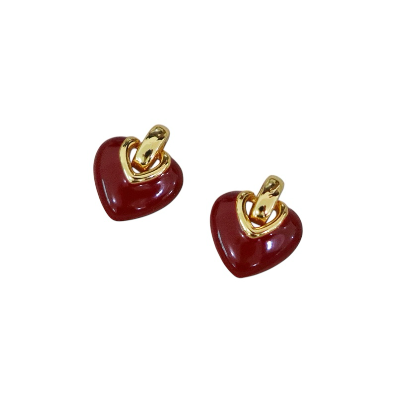 Red Heart Necklace and Earing set