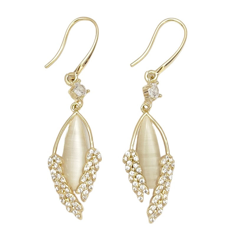 Fancy Gold Wheat Earrings