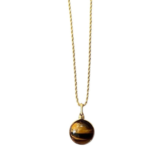 Cool Tiger Eye Pendant Necklace