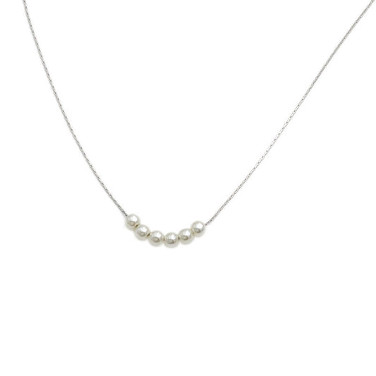 Silver Pearl Clavicle Necklace