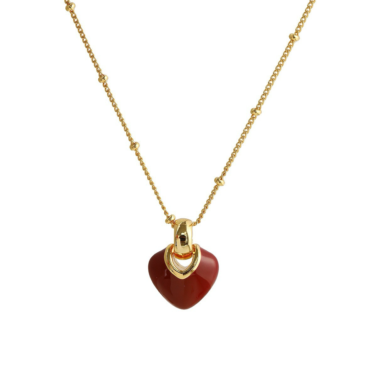 Red Heart Necklace and Earing set